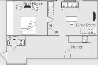 Апартаменты Apartments on Valova 25 Львов Апартаменты с 1 спальней-24